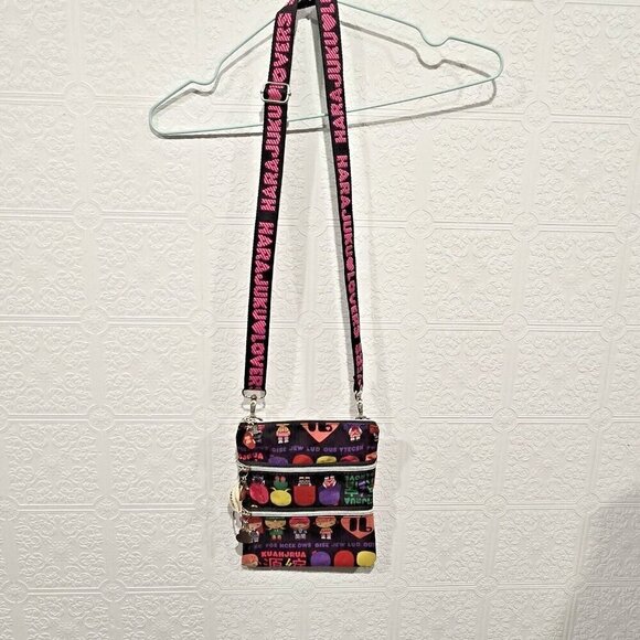 Rare Harajuku Lovers Black Multi-Color Crossbody Bag - Picture 2 of 9